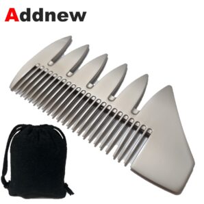 Addnew メッシュコーム 金属製 2Way 袋付き