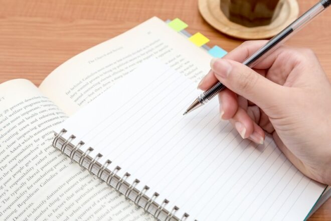 ノートと参考書