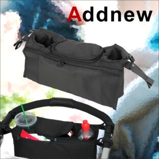 Addnew ベビーカー ドリンクホルダー 小物入れ オーガナイザー
