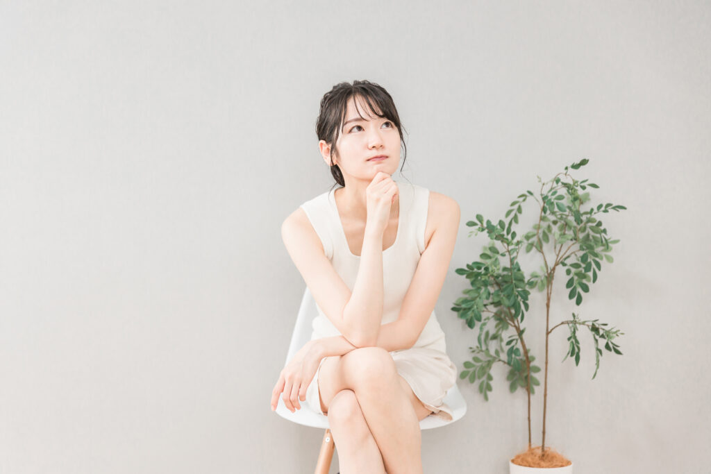 体型補正悩む女性